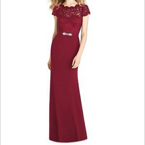 Jenny Packham Bridesmaid Dress JP1001 Burgundy